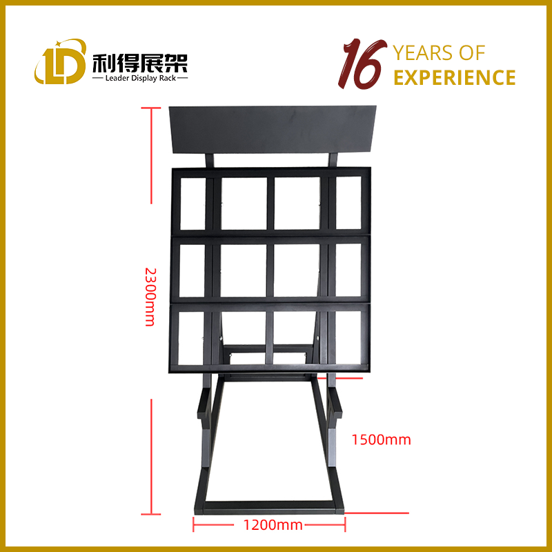 Стеллаж для выставки товаров шифера вертикального дисплея высокого качества стабилизированный